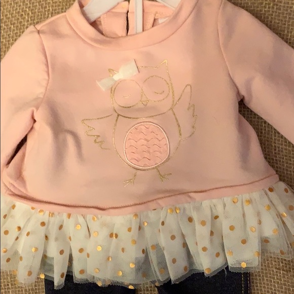 2pc denim and pink outfit - Picture 2 of 7